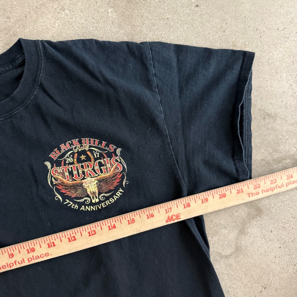 Sturgis Motorcycle Choppers Grunge T Shirt Size M - Picture 2 of 4